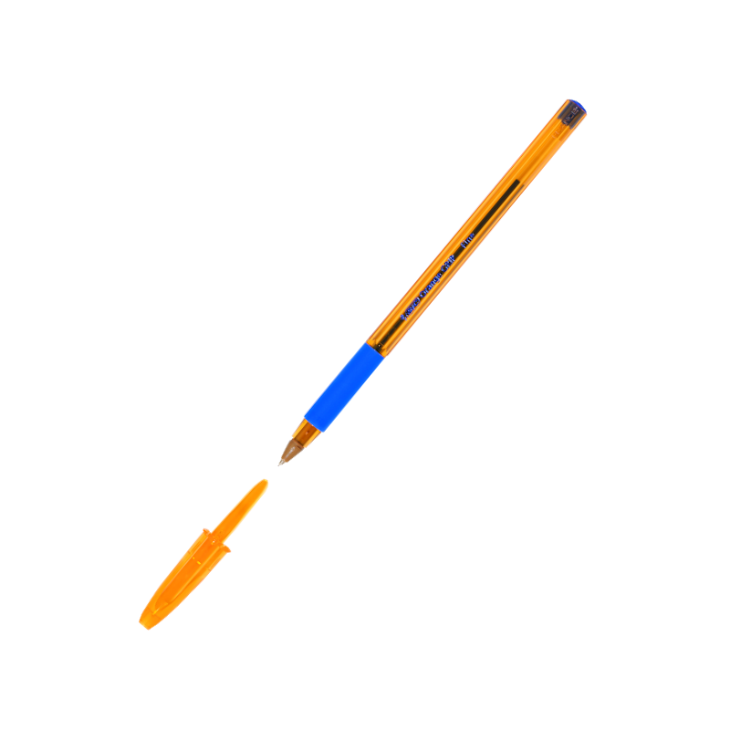 Ручка кулькова BIC (811926) Orange Grip, чорнила сині